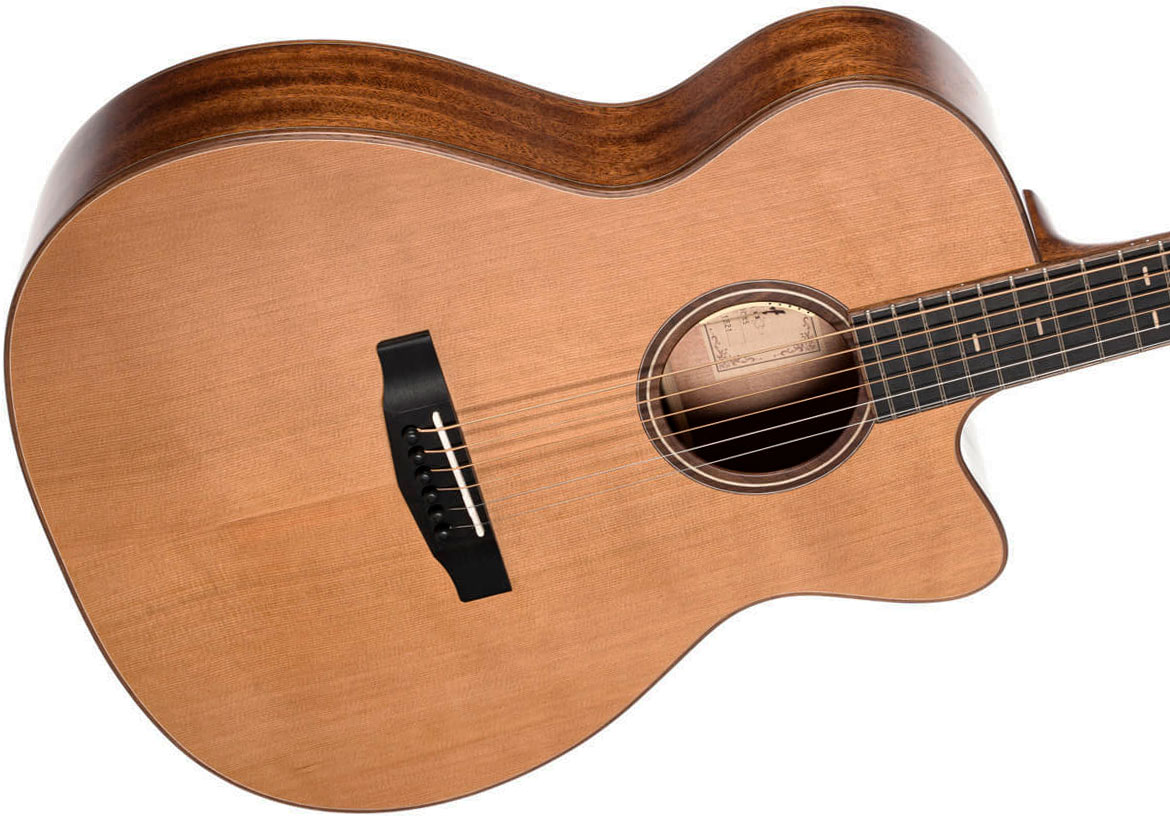 Cort Flow Oc Om Cw Cedre Acajou Eb - Natural Satin - Folk-Gitarre - Variation 2