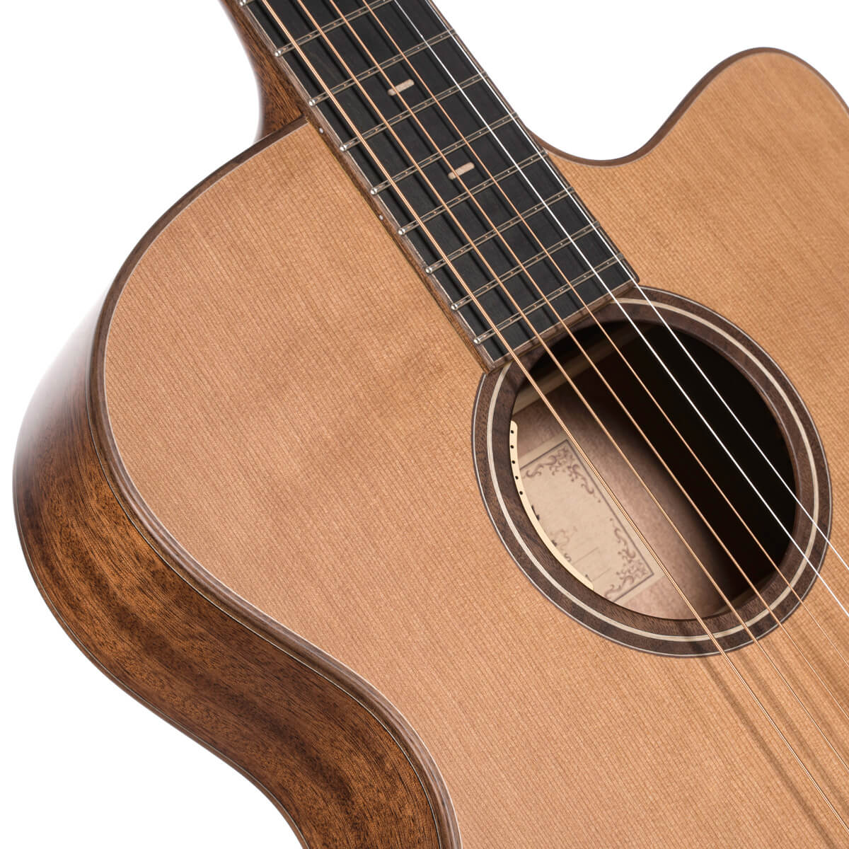 Cort Flow Oc Om Cw Cedre Acajou Eb - Natural Satin - Folk-Gitarre - Variation 4