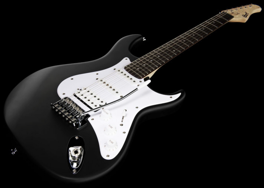 Cort G110 Bk Hss Trem - Black - E-Gitarre in Str-Form - Variation 1