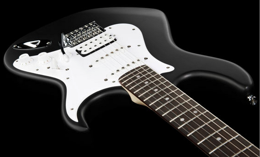 Cort G110 Bk Hss Trem - Black - E-Gitarre in Str-Form - Variation 2