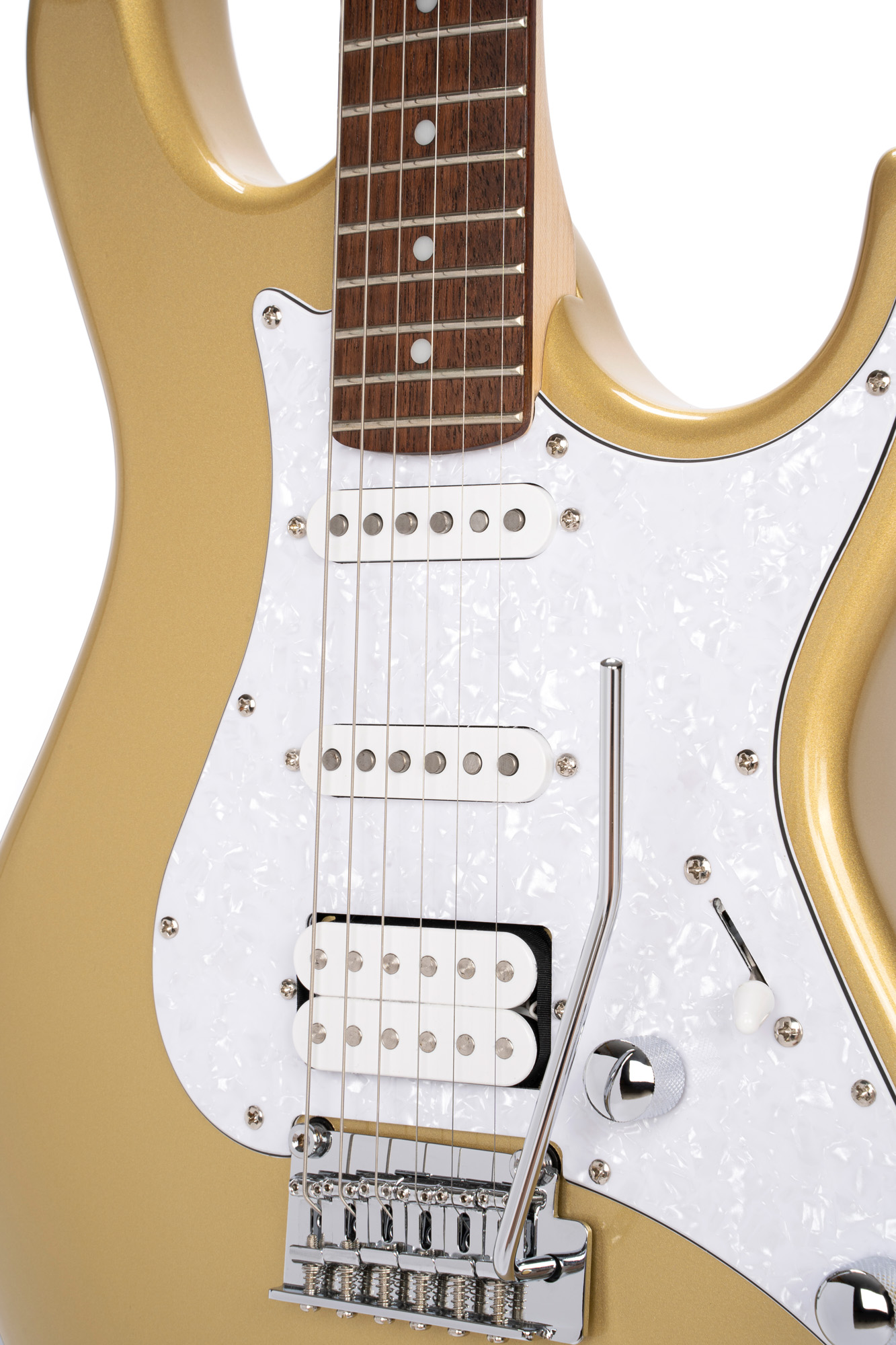 Cort G250 Svm Hss Trem Jat - Champagne Gold Metallic - E-Gitarre in Str-Form - Variation 2