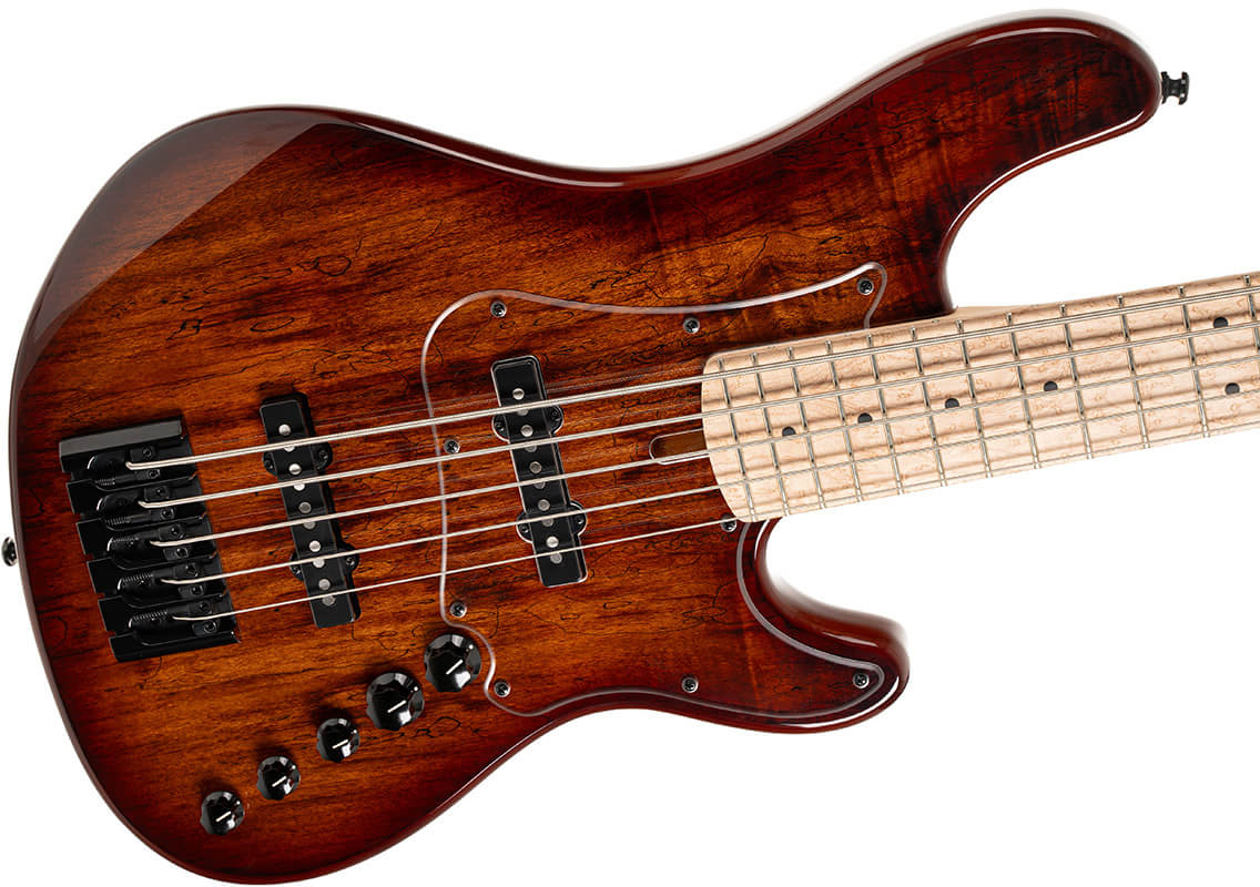 Cort Gb Fusion 5c Mn - Antique Brown Burst - Solidbody E-bass - Variation 2