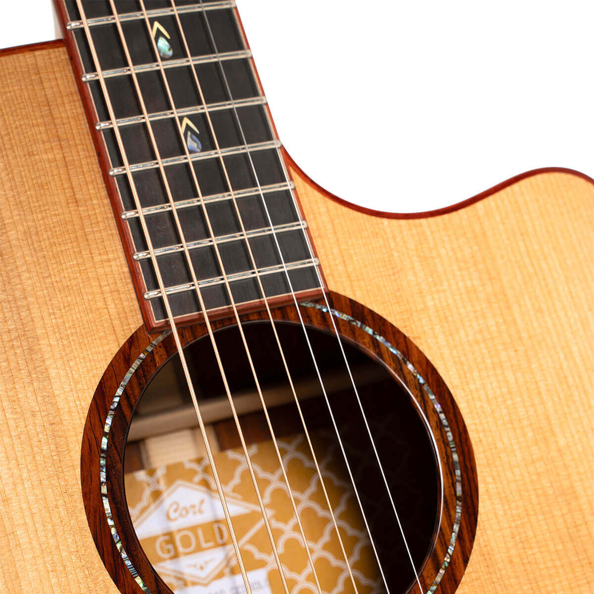 Cort Gold A10 Cocobolo Grand Auditorium Cw Epicea Cocobolo Eb - Natural - Folk-Gitarre - Variation 4