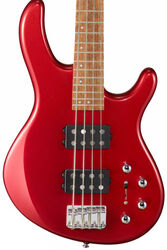 Solidbody e-bass Cort Action HH4 - Blood red metallic