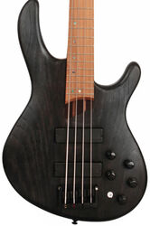 Solidbody e-bass Cort B4 Plus AS RM Artisan - Trans black open pore