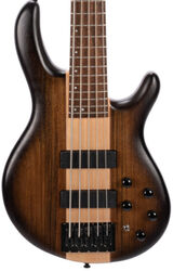 Solidbody e-bass Cort C5 Plus Artisan - Antique brown burst