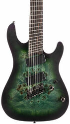 7-saitige e-gitarre Cort KX507 Multi Scale - Star dust green