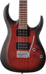 E-gitarre in str-form Cort X100 - Open pore black cherry burst