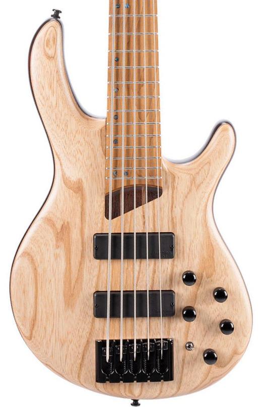 Solidbody e-bass Cort Artisan B5 Element - open pore natural