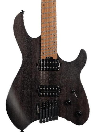 Multi-scale guitar Cort Space G6MS - Semi gloss trans black