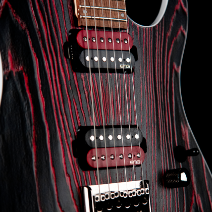 Cort Kx300 Ebr Hh Emg Ht Jat - Etched Black Red - E-Gitarre in Str-Form - Variation 1