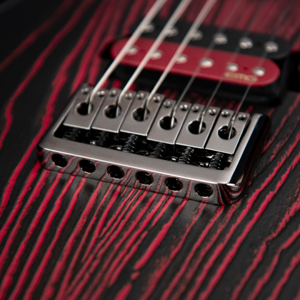 Cort Kx300 Ebr Hh Emg Ht Jat - Etched Black Red - E-Gitarre in Str-Form - Variation 2