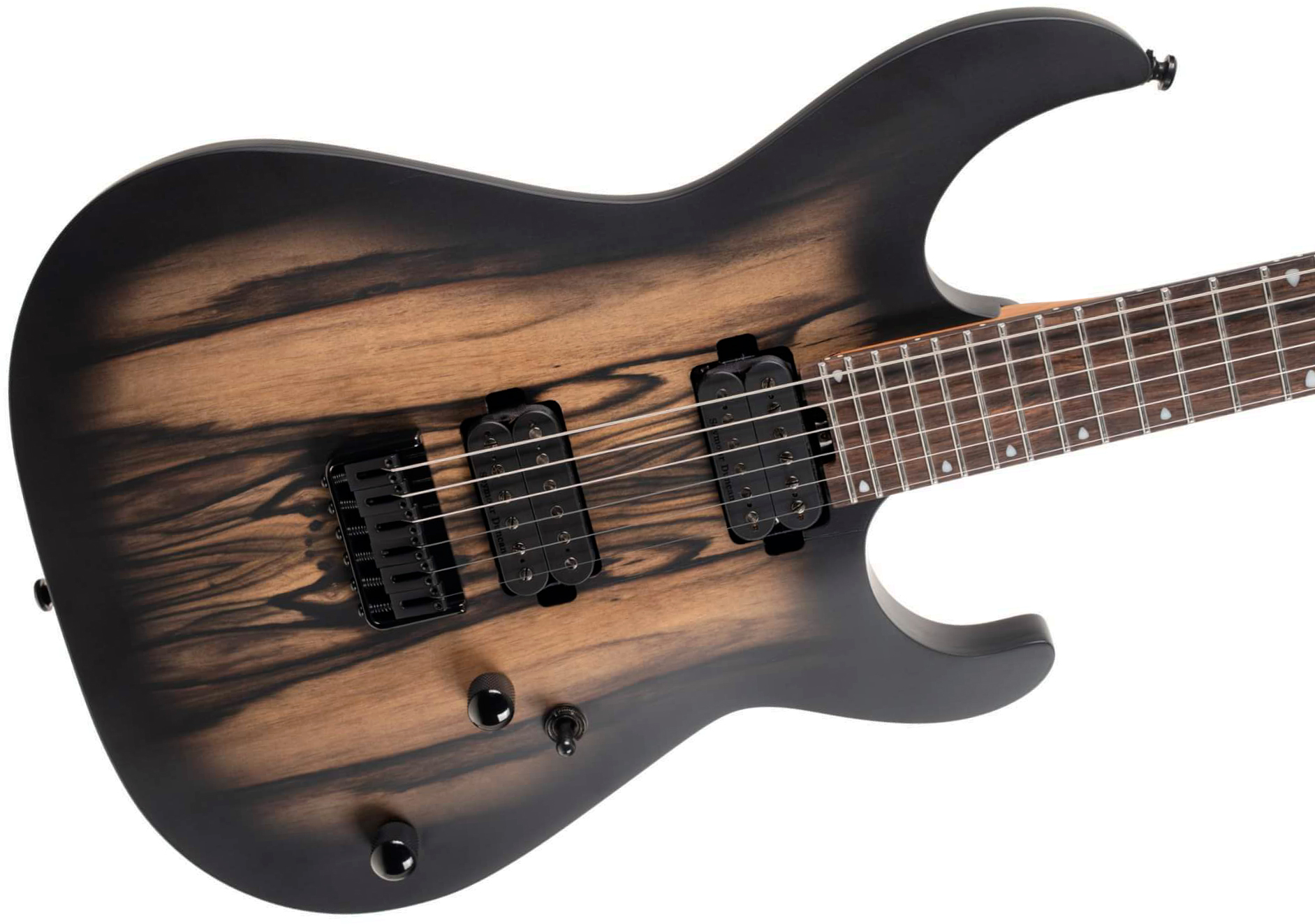 Cort Kx500 2h Seymour Duncan Ht Eb - Natural Black Burst Matte - E-Gitarre aus Metall - Variation 2