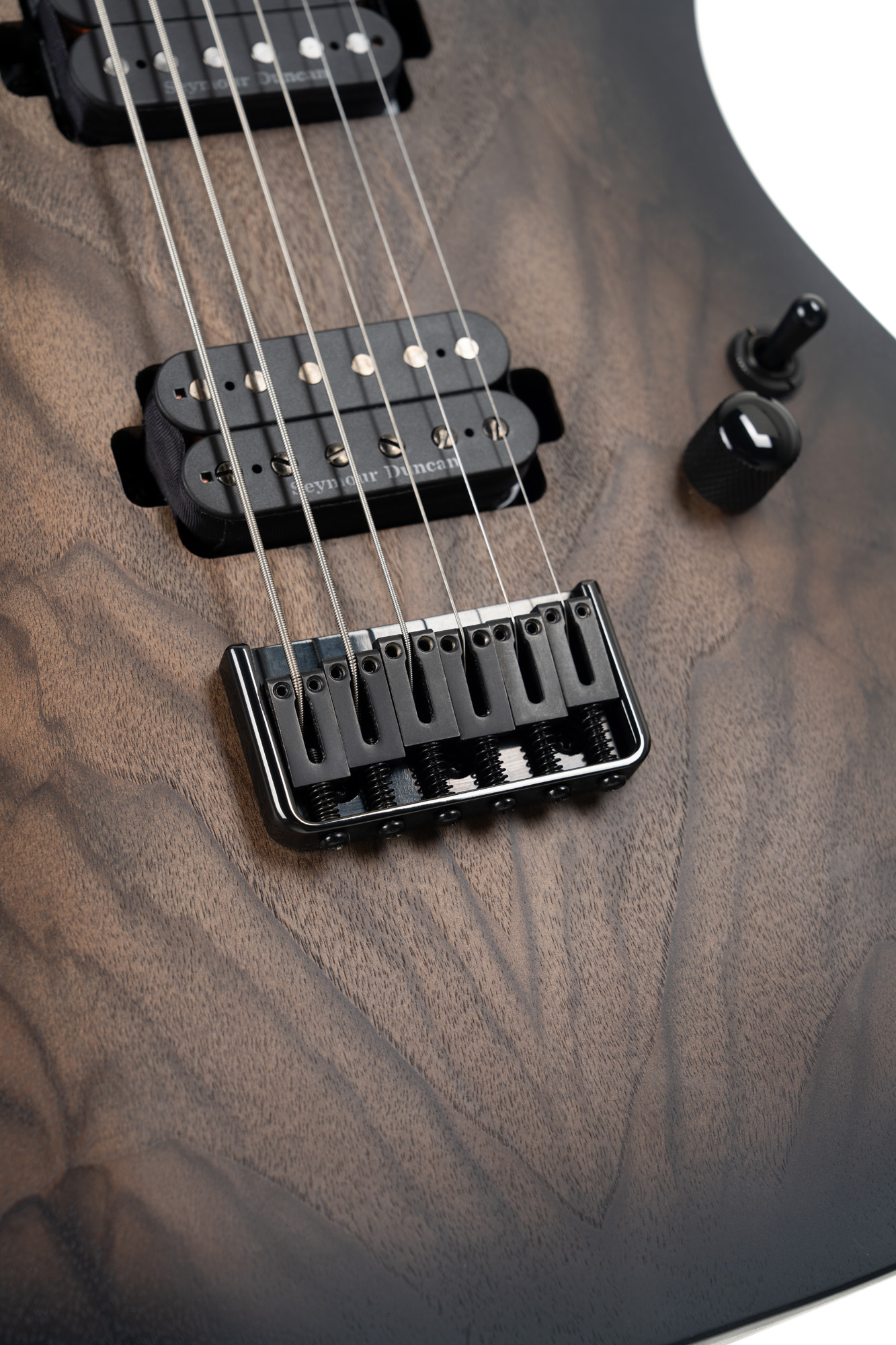 Cort Kx500 Baritone 2h Seymour Duncan Ht Eb - Black Burst - E-Gitarre aus Metall - Variation 4