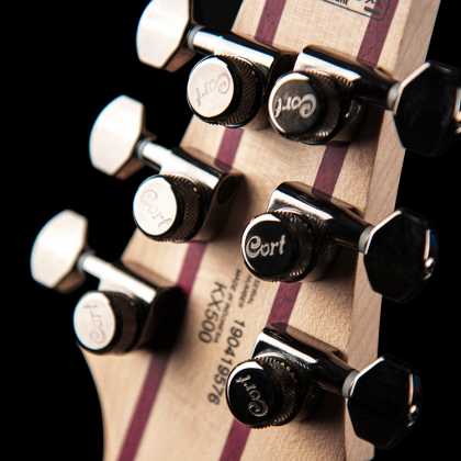 Cort Kx500 Hh Fishman Fluence Ht Eb - Etched Black - E-Gitarre in Str-Form - Variation 3