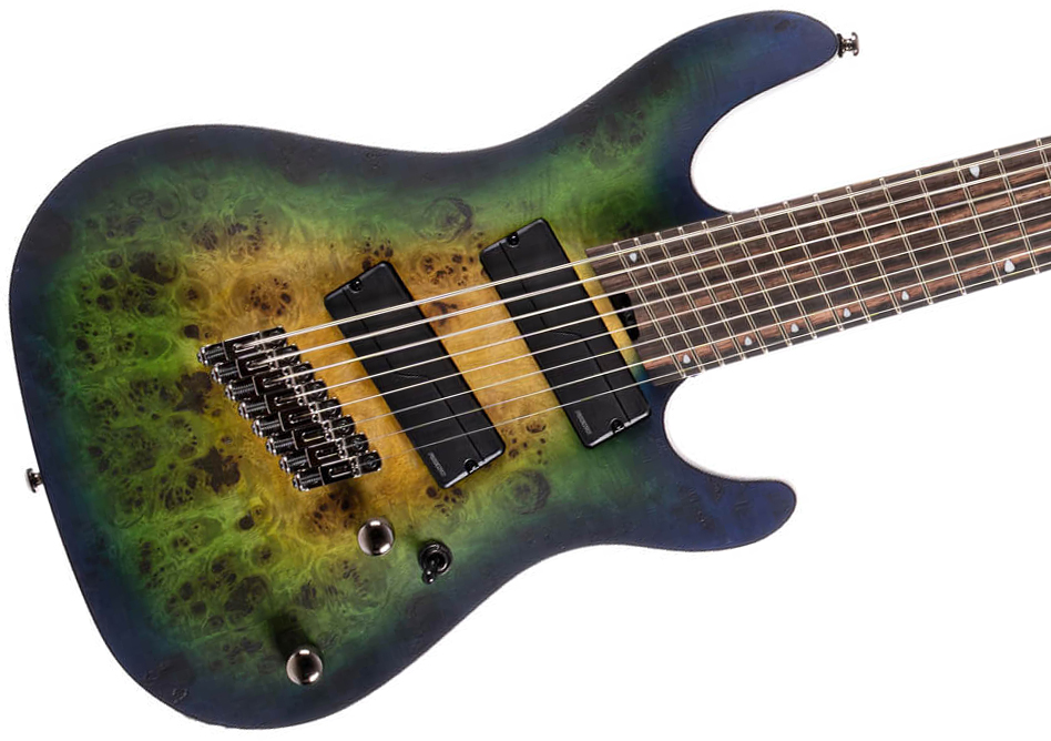 Cort Kx508 Multiscale Ii 8c 2h Fishman Fluence Ht Eb - Mariana Blue Burst - Multi-Scale Guitar - Variation 2