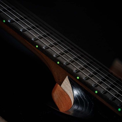 Cort Kx700 Evertune 2h Seymour Duncan Ht Eb - Open Pore Black - E-Gitarre aus Metall - Variation 4
