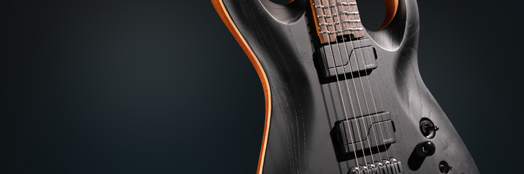 Cort Kx700 Tt True Temperament 2h Fishman Fluence Modern Ht Eb - Open Pore Black - Multi-Scale Guitar - Variation 5