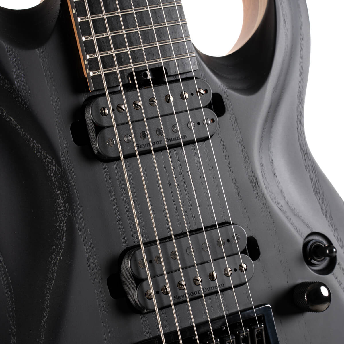 Cort Kx707 Evertune 2h Seymour Duncan Ht Eb - Open Pore Black - 7-saitige E-Gitarre - Variation 4