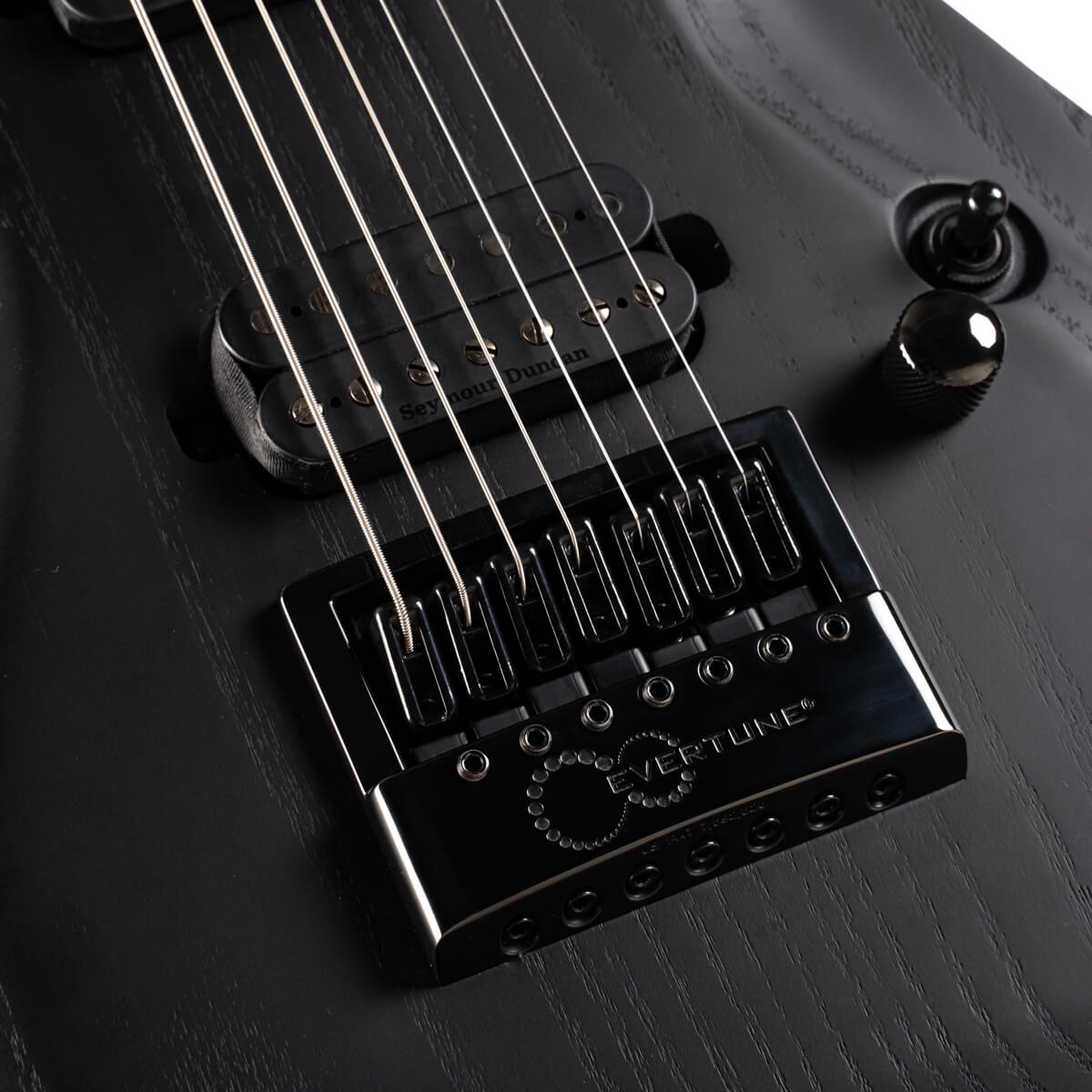 Cort Kx707 Evertune 2h Seymour Duncan Ht Eb - Open Pore Black - 7-saitige E-Gitarre - Variation 5