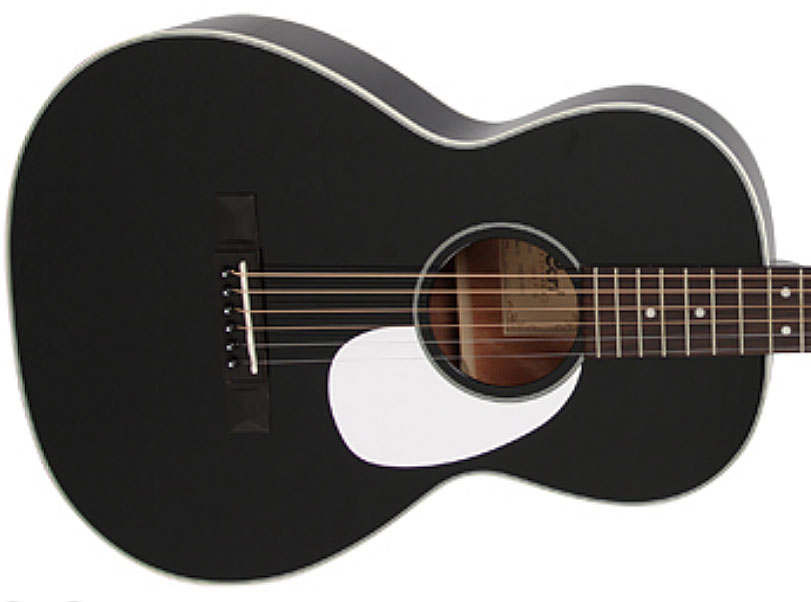 Cort L100p Bk Luce Parlor Epicea Acajou Fishman - Black - Westerngitarre & electro - Variation 2