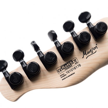 Cort M-jet Manson Stage Hh Ht Jat - Matt Black - E-Gitarre in Teleform - Variation 3