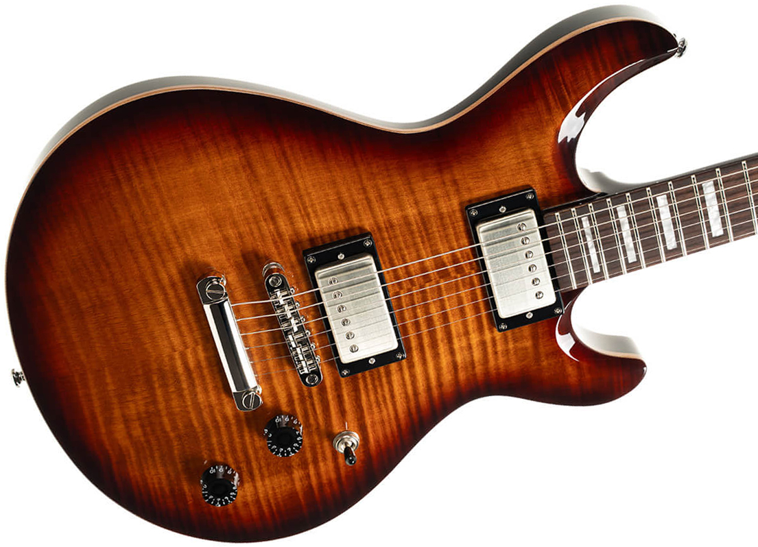 Cort M600 2h Ht Rw - Tobacco Sunburst - Double Cut E-Gitarre - Variation 2