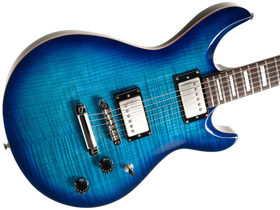 Cort M600 2h Ht Rw - Blue Burst - Double Cut E-Gitarre - Variation 2