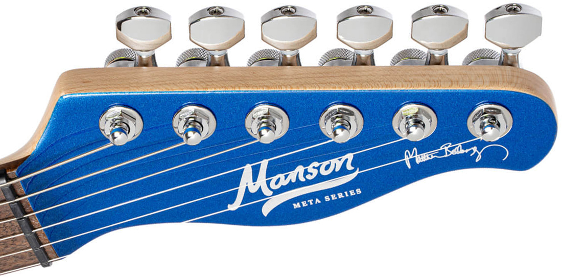 Cort Matthew Bellamy Mbm2 Sustainiac Meta Signature 2h Ht Lau - Meta Blue - E-Gitarre in Teleform - Variation 5