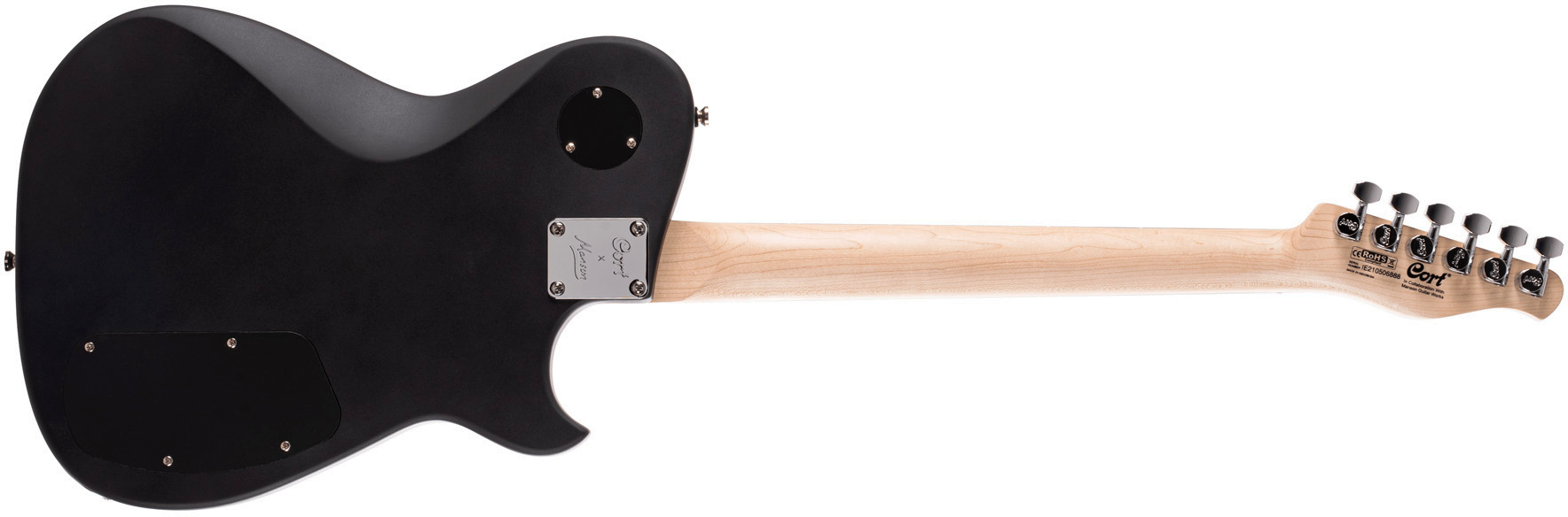 Cort Matthew Bellamy Mbm2h Gaucher Signature 2h Ht Lau - Satin Black - E-Gitarre in Teleform - Variation 1