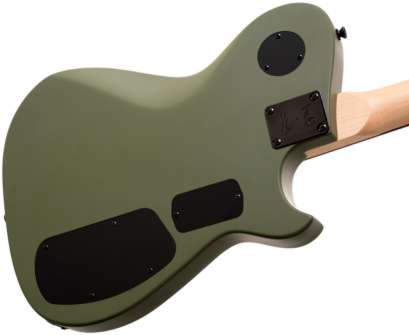 Cort Matthew Bellamy Mbm2h Gaucher Signature 2h Ht Lau - Satin Olive Green - E-Gitarre in Teleform - Variation 3