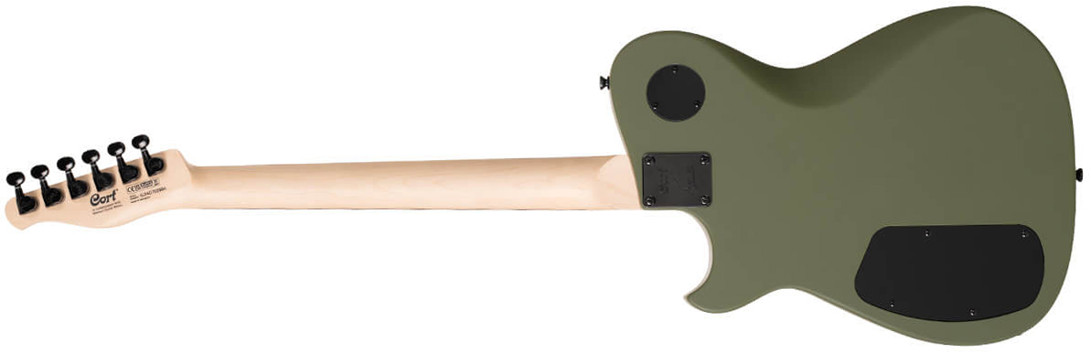 Cort Matthew Bellamy Mbm2h Meta Signature 2h Ht Lau - Satin Olive Green - E-Gitarre in Teleform - Variation 1