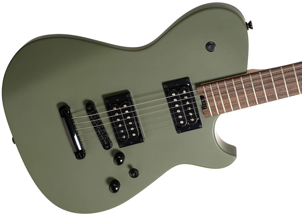Cort Matthew Bellamy Mbm2h Meta Signature 2h Ht Lau - Satin Olive Green - E-Gitarre in Teleform - Variation 2