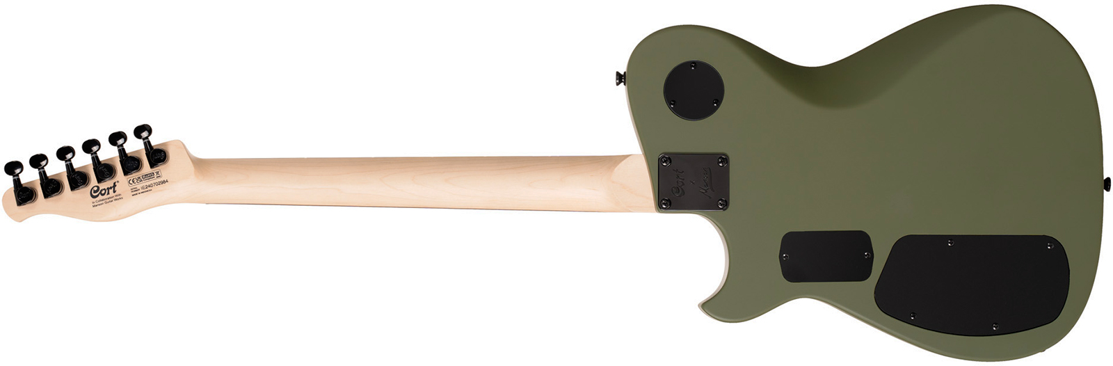 Cort Matthew Bellamy Mbm2h Sustainiac Meta Signature 2h Ht Lau - Satin Olive Green - E-Gitarre in Teleform - Variation 1