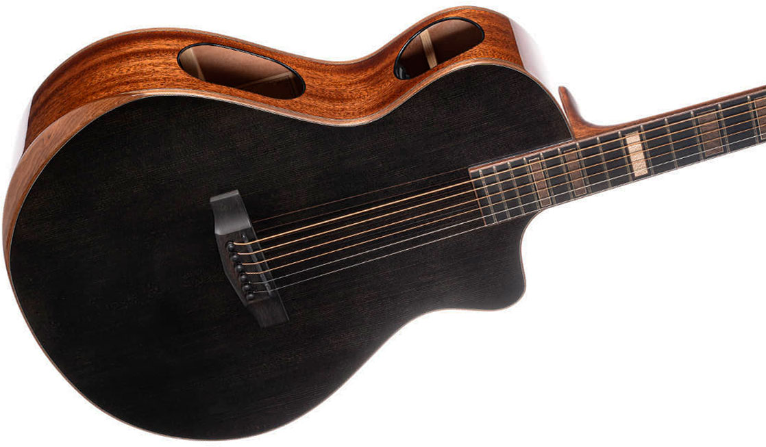 Cort Modern Masterpiece Concert Cw Epicea Acajou Eb - Black - Folk-Gitarre - Variation 2