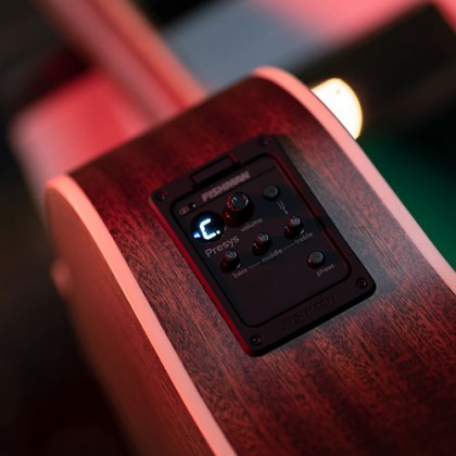 Cort Mr710f Lh Dreadnought Cw Gaucher Epicea Acajou Ova - Natural Satin - Elektroakustische Gitarre - Variation 3