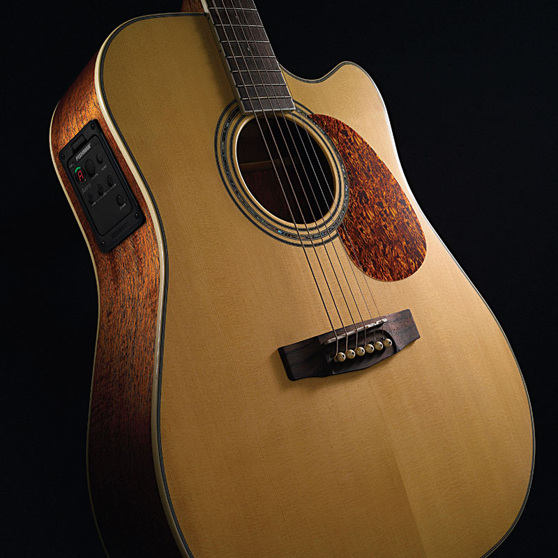 Cort Mr710f Dreadnought Cw Epicea Acajou Ova - Natural Satin - Westerngitarre & electro - Variation 1