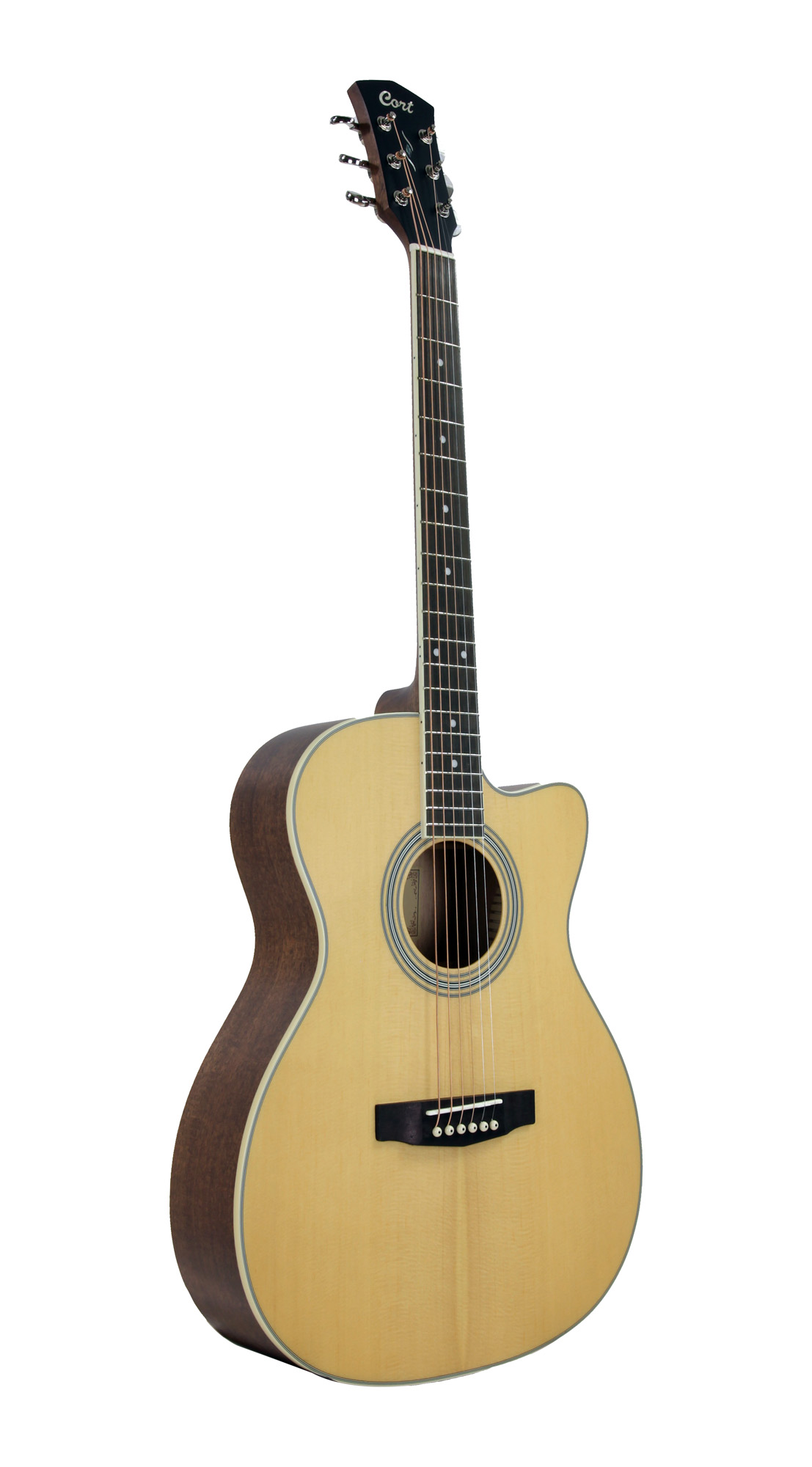 Cort Pure-ocf Om Electro Epicea Acajou Ov - Natural Satin - Folk-Gitarre - Variation 3