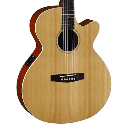 Cort Sfx1f Slim Body Cw Epicea Acajou Ova - Natural Satin - Elektroakustische Gitarre - Variation 1