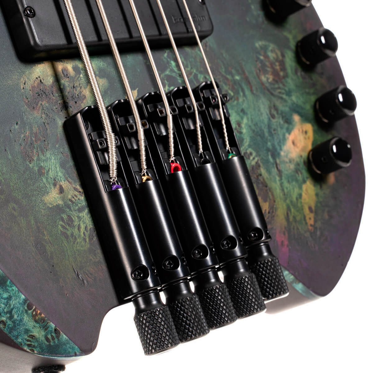 Cort Space 5c Artisan Active Bartolini Mn - Matte Star Dust Green - Solidbody E-bass - Variation 4