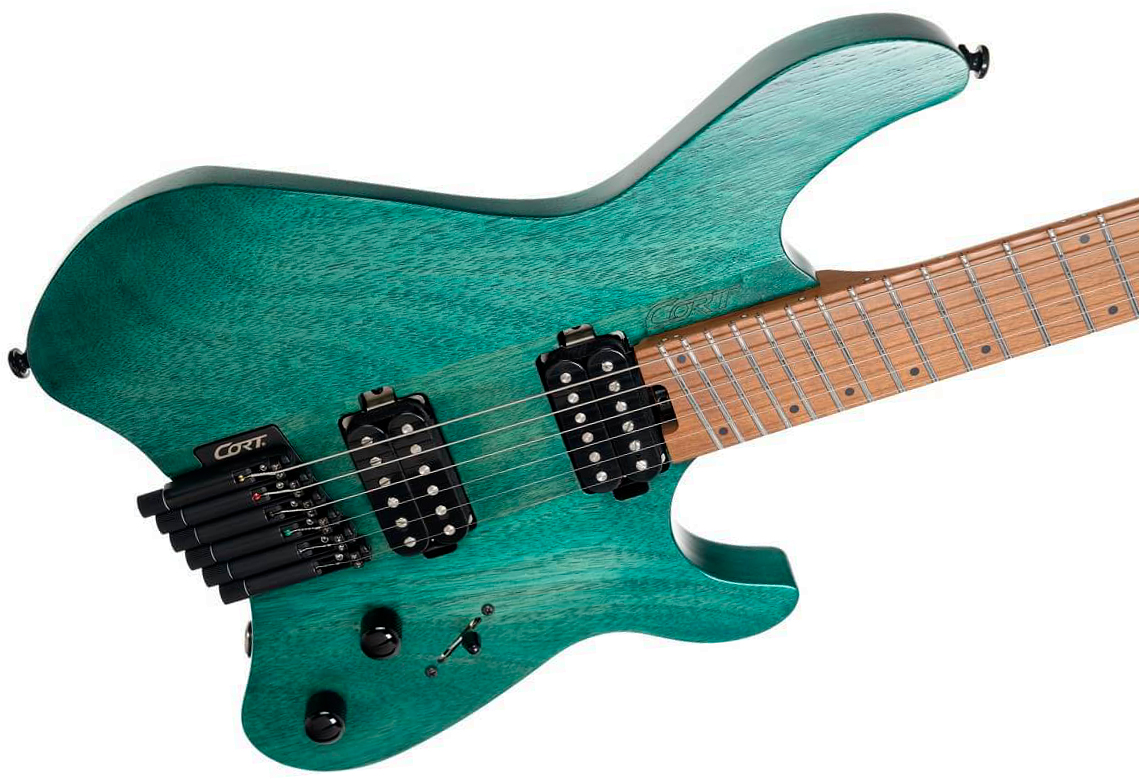 Cort Space G6ms Multiscale 2h Ht Mn - Semi Gloss Turquoise - Multi-Scale Guitar - Variation 2