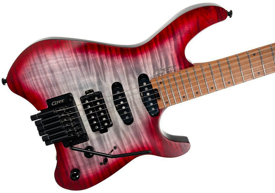 Cort Space G6tr 2h Fr Mn - Gloss Lava - Elektrische Reisegitarre - Variation 2