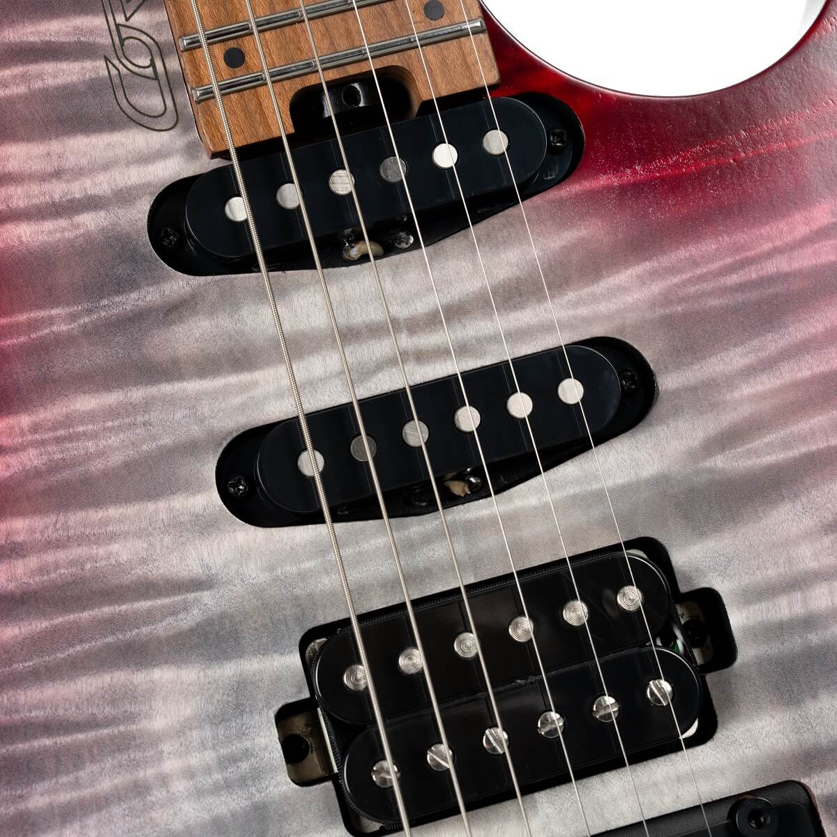 Cort Space G6tr 2h Fr Mn - Gloss Lava - Elektrische Reisegitarre - Variation 3