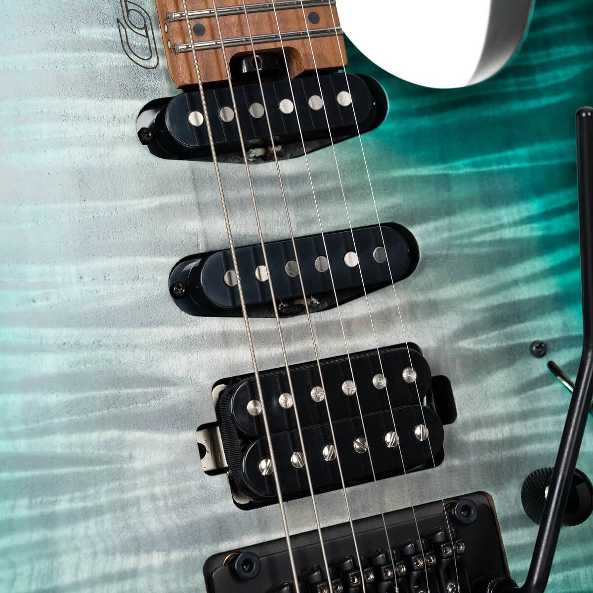 Cort Space G6tr 2h Fr Mn - Semi Gloss Lagoon - Double Cut E-Gitarre - Variation 4