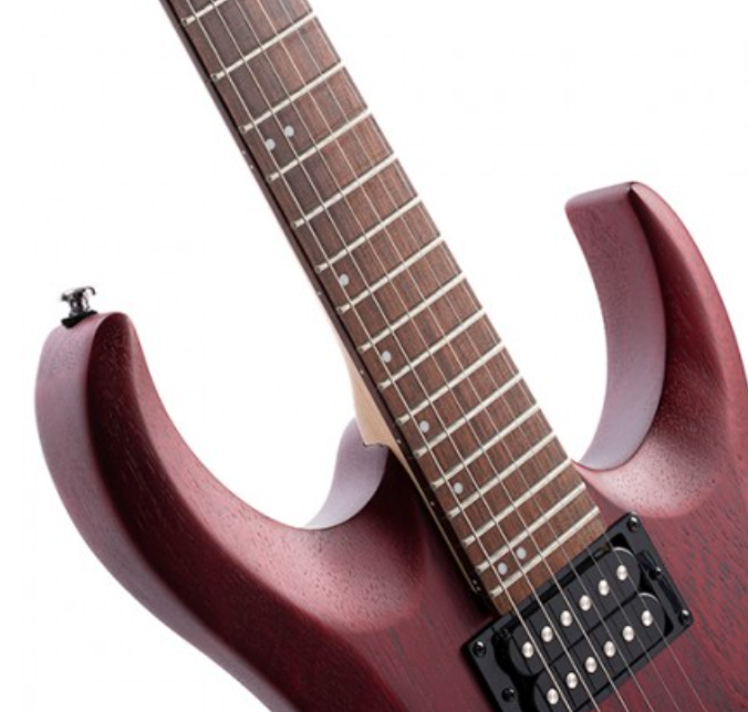 Cort X100 Opbc 2h Trem Jat - Open Pore Black Cherry - E-Gitarre in Str-Form - Variation 1