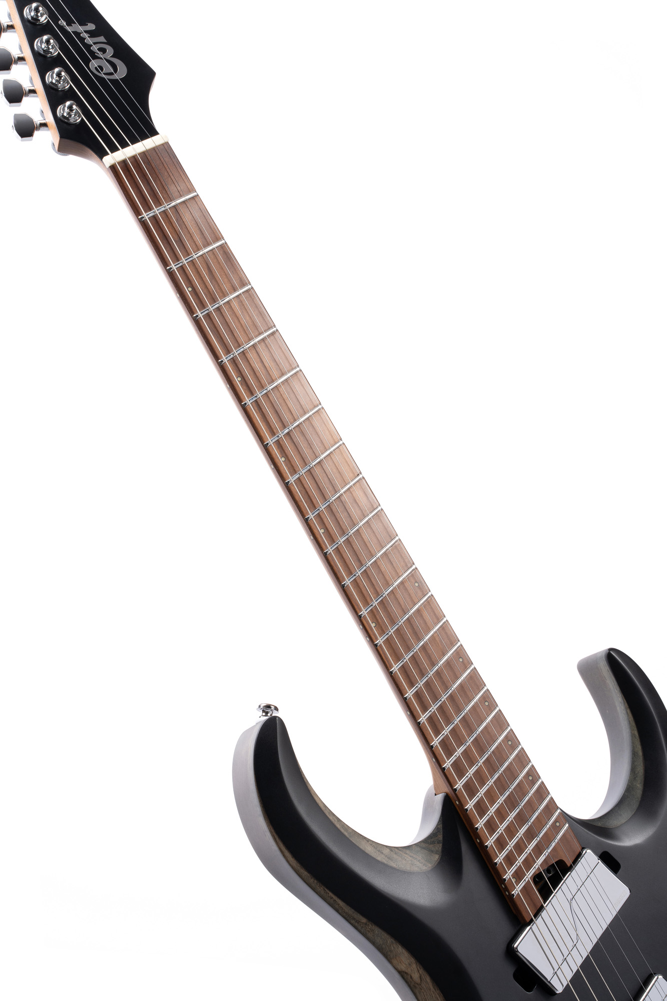 Cort X500mtt 7-cordes Hh Fishman Fluence Ht Mn - Satin Black - 7-saitige E-Gitarre - Variation 5