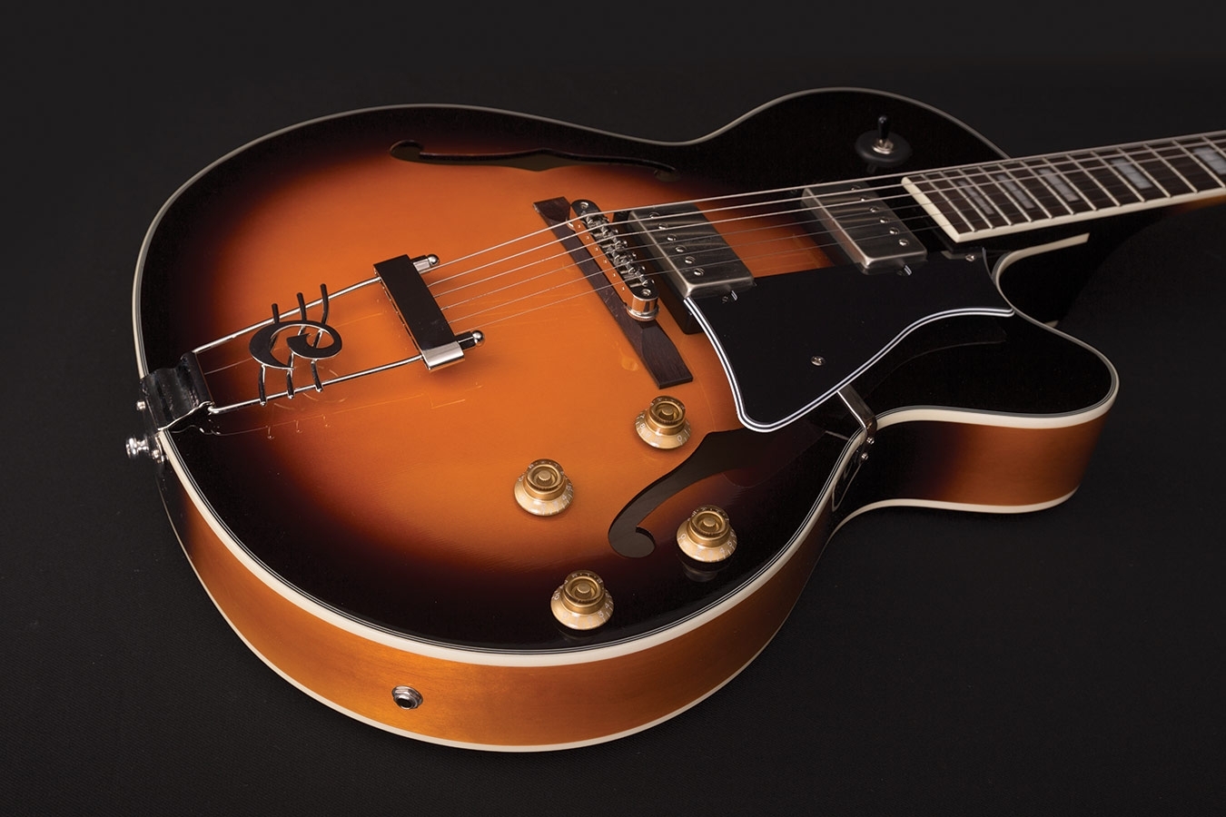 Cort Yorktown Tab Hh Ht - Tobacco Burst - Hollowbody E-Gitarre - Variation 2