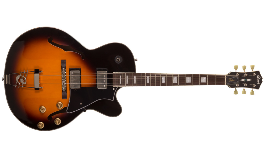 Cort Yorktown Tab Hh Ht - Tobacco Burst - Hollowbody E-Gitarre - Variation 1