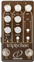 Overdrive/distortion/fuzz effektpedal Crazy tube circuit Triptychon