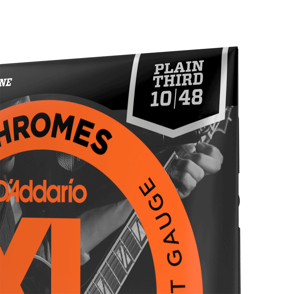 D'addario Jeu De 6 Cordes 10-48 Extra Light, Plain Third, Xl Chromes Electric Guitar Strings - E-Gitarren Saiten - Variation 7